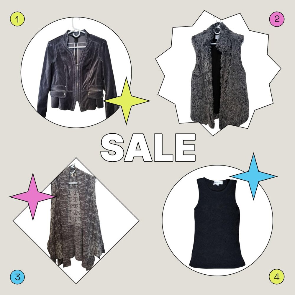 Y2K party boho bundle: whbm, susian faux fur vest, anthropologie, jones new york